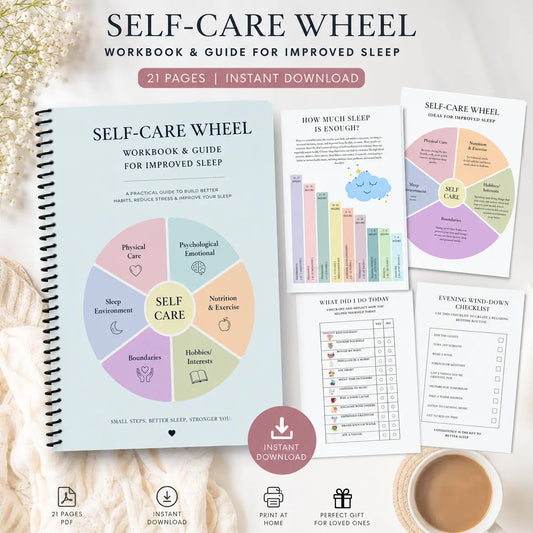 1Wellness Sleep guide and tracker - Instant Download