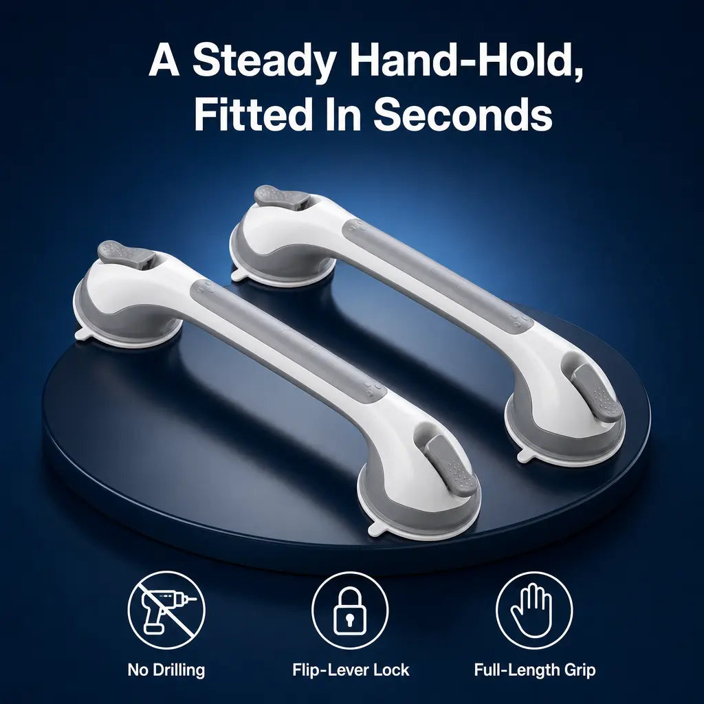 Non-Slip Bathroom Safety Handle with Suction Cup